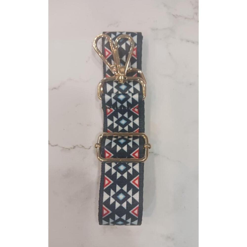 Geometric Pattern Adjustable Purse Strap - Picture 3 of 5